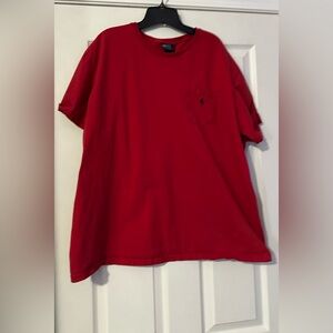 Polo by Ralph Lauren Red Pocket Tee is a size X-Large.